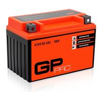 GP-PRO GTX9-BS 12V 9Ah GEL Batterie de démarrage (semblable à YTX9-BS / 50812) (Sans entretien / Scellé) Moto Scooter Accumulateur