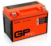 GP-PRO GTZ14S 12V 12Ah GEL Batterie de démarrage (compatible avec YTZ14-S / YTZ14S-BS) (Sans entretien/Scellé) Moto Accumulateur