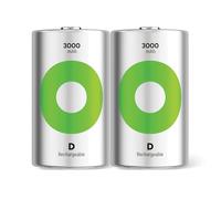 G & P Naturarznei Pile rechargeable ReCyko LR20 (D) NiMH 3000 mAh 1,2 V 2 pièces