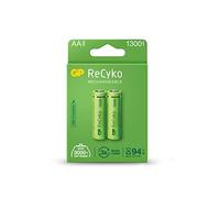 GP ReCyko Lot de 2 piles AA rechargeables 1300 mAh