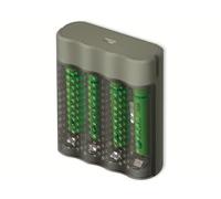 GP Chargeur USB de batteries avec 4 piles Nimh AAA 950 mAh