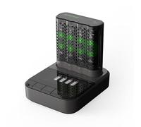 GP Batteries "Chargeur de batterie USB RECYKO PRO P461, 4 emplacements de charge, incl. station d''accueil D461"