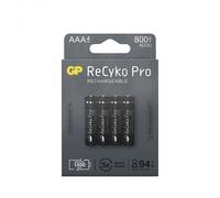 GP ReCyKo PRO LR3/AAA 800mAh - Pack de 4 accus PRO rechargeables NiMH