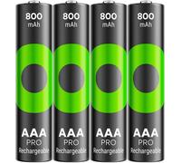 GP Batteries Pile rechargeable ReCyko Pro GPRCP80AAA174C4 AAA Hybrides nickel-métal (NiMH)