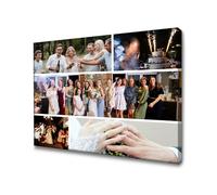 GP TONER Impression personnalisée sur toile avec vos photos collage Votre propre image sur toile avec cadre en bois Impression d'art photo Déco Murale 70x50 cm
