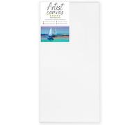 GP TONER Toile à Peindre Blanc Toiles Fournitures Artiste Peinture Différentes Tailles Lattes de Bois 50x100 cm Adaptées pour Acryliques, Huile, Aquarelle, Enfants, Débutants
