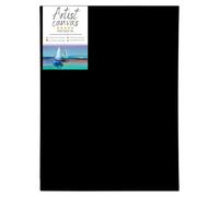 GP TONER Toile à Peindre Noir Toiles Fournitures Artiste Peinture Différentes Tailles Lattes de Bois 80x120 cm Adaptées pour Acryliques, Huile, Aquarelle, Enfants, Débutants
