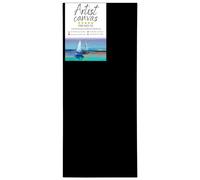 GP TONER Toile à Peindre Noir Toiles Fournitures Artiste Peinture Différentes Tailles Lattes de Bois 40x120 cm Adaptées pour Acryliques, Huile, Aquarelle, Enfants, Débutants