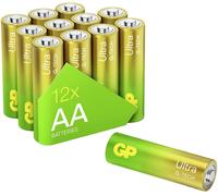 GP Ultra Lot de 12 Piles alcalines AA Longlife 1,5 V LR06 Nouvelle Technologie G-Tech