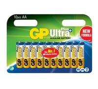 GP Batteries ULTRA PLUS ALKALINE AA/LR6 Blister with 10 batteries 1,5V, 151167 (Blister with 10 batteries 1,5V For products with high use of power. Nordic Ecolabel. The most powerful GP bat.)