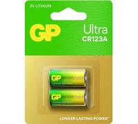 GP Ultra Primary Lithium Batterie CR123A 2 Stück Pile photo CR-123A Li-MnO2 1500 mAh 3 V 2 pc(s)