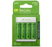 GP - ReCyko Batterie Chargeur E411 USB - avec 4 Piles AA 2100 mAh