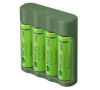 Gp Usb Chargeur De Batterie Aa / Aaa + 4x Aa-Batterie ReCyko 2100Mah Mignon Lr06