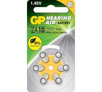GP ZA10 Blister de 6 piles bouton zinc air compatible PR70/DA230/230HPX