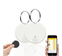 Gp90 - Tracker GPS Précis, Mini Traceur GPS Magnétique pour Voiture, Real-Time Keys Finder and Item Locator avec Localisation en Temps Réel, Les Sacs À Bandoulière Et Les Sacs À Dos (White 2PCS)