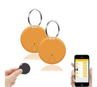 Gp90 - Tracker GPS Précis, Mini Traceur GPS Magnétique pour Voiture, Real-Time Keys Finder and Item Locator avec Localisation en Temps Réel, Les Sacs À Bandoulière Et Les Sacs À Dos (Yellow 2PCS)