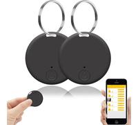 Gp90 - Tracker GPS Précis, Mini Traceur GPS Magnétique pour Voiture, Real-Time Keys Finder and Item Locator avec Localisation en Temps Réel, Les Sacs À Bandoulière Et Les Sacs À Dos (Black 2PCS)