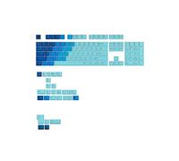 Glorious Gaming – Touches GPBT Gradient – PBT Dye-Sub, ineffaçables, ANSI QWERTY Ocean 100/75/65/60%