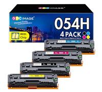 GPC Image 054H 054 Toner Compatible pour Canon 054H 054 Toner pour Canon i-SENSYS MF643Cdw MF641Cw MF645Cx MF642Cdw MF644Cdw MF641CW LBP622Cdw MF640 LBP620 (Noir Cyan Jaune Magenta, 4-Pack)