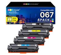 GPC Image 067 Toner Compatible pour Canon 067H 067 pour Canon i-SENSYS MF655Cdw MF656Cdw MF657Cdw MF650C MF651Cw MF653Cdw MF654Cdw pour Canon imageClass LBP631Cw LBP632Cdw LBP633Cdw (4 Pack)