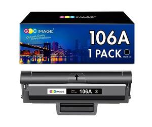 GPC Image 106A Cartouche de Toner de Remplacement pour HP 106A W1106A Compatible avec Laser 107a 107r 107w MFP 135a 135r 135w 137fnw 135wg 137fwg (Noir, 1 Pack)