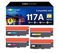 GPC Image 117A (avec Puces) Compatible pour HP 117A W2070A W2071A W2072A W2073A Cartouches de Toner pour HP Color Laser MFP 178nw 178nwg 179fnw 179fwg 150nw 150a (Noir Cyan Jaune Magenta, 4-Pack)