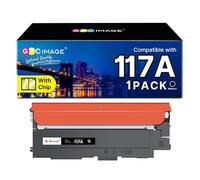 GPC Image 117A Lot de Toners compatibles avec HP 117A pour Toner HP Color Laser MFP 178nwg 179fwg 178nw 179fnw 150nw 150a 150nw 178 179 W2070A (Noir, 1 pièce)