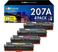 Gpc Image 207A 207X Avec Puce Cartouche De Toner Remplacement Pour Hp 207X 207A Pour Color Laserjet Pro Mfp M283Fdw Mfp M282Nw Mfp M283Fdn M255Dw M255Nw (4-Pack)