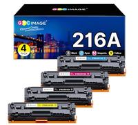 GPC IMAGE 216A Compatible avec HP 216A Color Laserjet Pro MFP M183fw M182nw M182n M155a M155nw M183 M182 M155 W2410A W2411A W2412A W2413A (Pas de Puce, Noir, Cyan, Jaune, Magenta, 4 Contenu :
