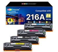 GPC Image 216A Toner Compatible pour 216A W2410A W2411A W2412A W2413A pour Color Laserjet Pro MFP M183fw M182n M183fdw M182 M182nw M155 (1 Noir, 1 Cyan, 1 Magenta, 1 Jaune, 4-Pack, avec Puce)