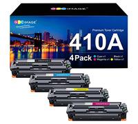 GPC Image 410A Compatible Toners pour HP CF410A CF410X 410A 410X Cartouches de Toner pour HP Color Laserjet Pro MFP M477fdw M477fnw M477fdn M452nw M377dw M452dn M452dw M477 M452(4 Pack)