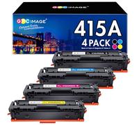 GPC IMAGE 415A MFP M479fdw Lot de 4 Toners compatibles avec HP 415A W2030A W2030X 415 Color Laserjet Pro MFP M479fdw M479fdn M479fnw M479dw M479 M454dn M454dw Noir Cyan Jaune Magenta