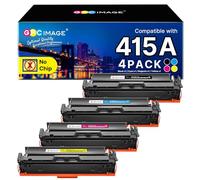 GPC IMAGE 415A MFP M479fdw Lot de 4 Toners compatibles avec HP 415A W2030A W2030X 415 Color Laserjet Pro MFP M479fdw M479fdn M479fnw M479dw M479 M454dn M454dw Noir Cyan Jaune Magenta