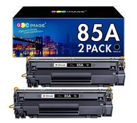 GPC Image 85A Cartouches de Toner Compatible pour HP 85A CE285A pour HP Laserjet Pro P1102W P1102 M1132 M1217 M1212 M1212NF P1108 P1109 P1100 M1132MFP M1134MFP M1136 (2 Noir)