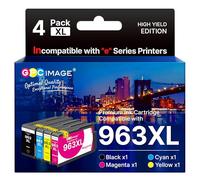 GPC Image 963 XL Remanufacturé Cartouches d'encre Compatibles pour Cartouche HP 963 963XL Multipack pour HP Officejet Pro 9010 9010e 9012 9012e 9020 9020e 9014 9014e 9015e 9016 9019e 9022 9022e 9025