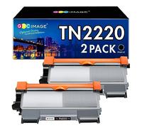 GPC Image Compatible Cartouche de Toner Remplacement pour Brother TN2220 TN2010 TN-2220 pour MFC-7460DN HL-2250DN HL-2130 HL-2270DW HL-2240D MFC-7360N FAX-2840 HL-2240 DCP-7065DN (Noir,2 Pack)