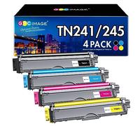 GPC Image Compatible Cartouche de Toner Remplacement pour Brother TN241 TN245 pour MFC-9330CDW DCP-9020CDW MFC-9340CDW HL-3140CW HL-3150CDW MFC-9140CDN HL-3170CDW (Noir Cyan Magenta Jaune, 4-Pack)