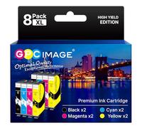 GPC Image Compatibles pour 604XL Cartouche d'encre Compatibles pour 604 XL pour Epson Expression Home XP-2200 XP-2205 XP-3200 XP-3205 XP-4200 XP-4205 WF-2910 WF-2930 WF-2950 (8-Pack)