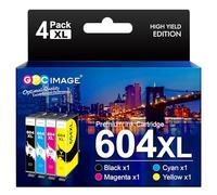 GPC Image Lot de 4 Cartouches 604 XL 604XL compatibles avec Les Cartouches Epson 604 XL pour Epson XP 2205 XP 3200 XP 4200 XP 3205 XP 4205 Workforce WF 2930 WF 2935 WF 2910 (Noir, Cyan, Jaune,