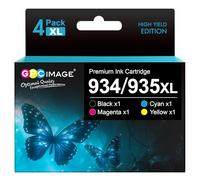 GPC IMAGE Lot de 4 Cartouches d'encre 934 XL 935XL compatibles avec HP 934 934 XL 934XL 935 935 XL pour HP Officejet Pro 6230 pour HP Officejet Pro 6830 pour HP Officejet 6820 6800