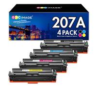 GPC IMAGE Lot de 4 Toners 207A compatibles avec HP 207 A 207X MFP M283fdw pour HP Color Laserjet Pro MFP M255dw M282nw M283fdn M255nw W2210A W2210X W2211A W2212A W2213A