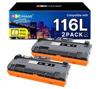 GPC Image D116L MLT-D116L Cartouche de Toner Remplacement Compatible pour Xpress SL M2835DW M2825ND M2825DW M2885FW M2675 M2675FN M2875FD M2625 M2625D M2626 M2626D M2676 M2825 (Noir,2-Pack)