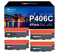 GPC Image P406C Toner Compatible pour Samsung CLT-P406C Multipack 406S pour Samsung CLX-3305 Xpress CLP 365 CLX 3300 C410W C460FW CLX-3305W K406S C406S Y406S M406S Noir Cyan Jaune Magenta, 4 Pack