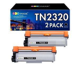GPC Image TN2320 TN-2320 Cartouche de Toner Remplacement pour Brother TN2310 TN-2310 pour DCP-L2520DW MFC-L2720DW MFC-L2700DW MFC-L2700DN DCP-L2560DW DCP-L2500D L2740DW (Noir, 2-Pack)