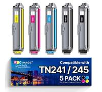 GPC IMAGE TN241 TN245 Compatible avec Brother TN 241 TN 245 pour toner Brother MFC 9332CDW DCP 9022CDW HL-3142CW MFC 9142 CDN HL-3152CDW HL-3140CW DCP 9017 CDW DCP-9020CDW MCF-934 2CDW 2CDW (5Lot de 2