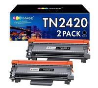 GPC Image TN2420 Cartouche de Toner Compatible pour Brother TN2420 pour DCP-L2530DW MFC-L2710DN HL-L2350DW MFC-L2710DW HL-L2375DW MFC-L2730DW MFC-L2750DW HL-L2310D TN-2420 TN2410 TN-2410(Noir, 2 Pack)