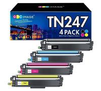 GPC Image TN247 TN-243CMYK DCP-L3550CDW Toner Compatible pour Brother TN243 TN243CMYK TN-243 TN-243BK TN247BK pour MFC-L3750CDW MFC-L3770CDW HL-L3210CW MFC-L3710CW HL-L3230CDW DCP-L3510CDW (4-Pack)