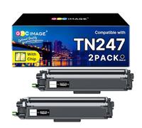 GPC Image TN247 TN-247 Lot de 2 Toners compatibles avec Brother TN-243CMYK pour Brother MFC L3750CDW DCP-L3550CDW MFC-L3750CDW HL-L3210CW DCP-L3510CDW HL-L3230CDW MFC-L3710CW TN243CMYK TN-243. BK