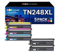 GPC Image TN248 TN248XL Cartouches de Toner Compatible pour Brother TN-248 TN-248CMYK TN-248XL pour Brother DCP-L3560CDW MFC-L8390CDW DCP-L3560CDW L3520CDW MFC-L3760CDW L3740CDWE L3740CDW, 5 Pack