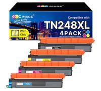 TN248 TN248XL DCP-L3560CDW Compatible pour Brother TN-248XL TN-248 TN 248XL pour Brother MFC-L3760cdw HL-L3240CDW MFC-L8390CDW MFC-L3740CDWE DCP-L3520CDWE HL-L8240CDW TN-248CMYK TN-248VAL (4 Pack)